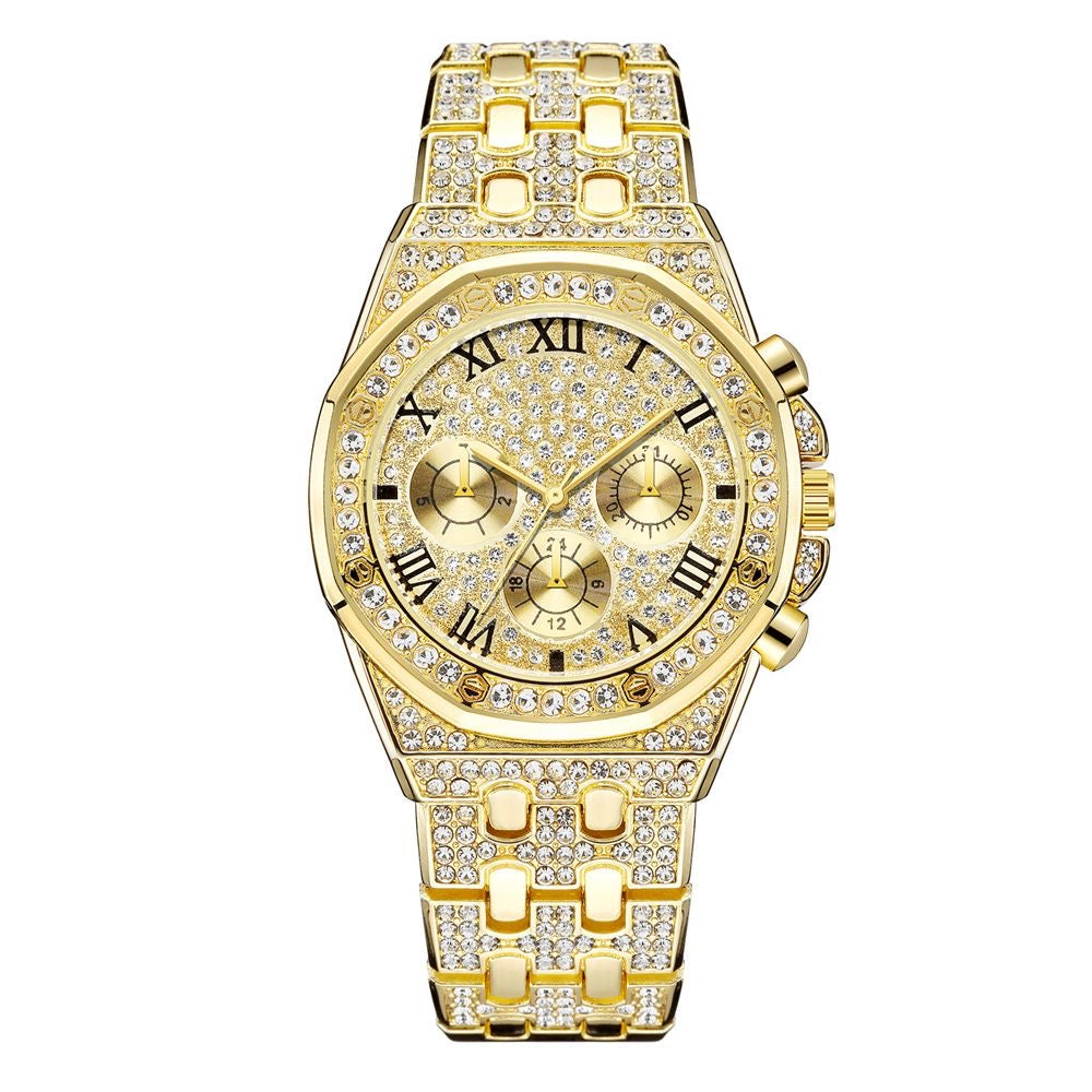 “Queen Bling” Extravagant Gold plated Watch