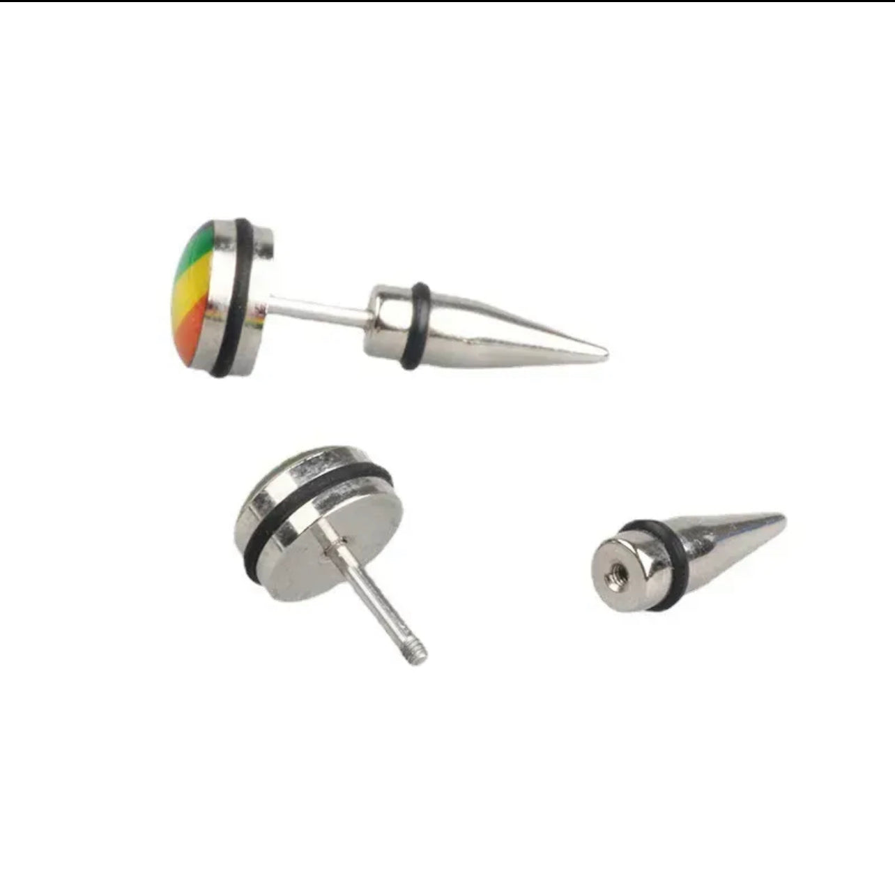 “Rain-Beau” Stud Earrings Silver