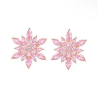 “Star Flower” Earrings (pink)