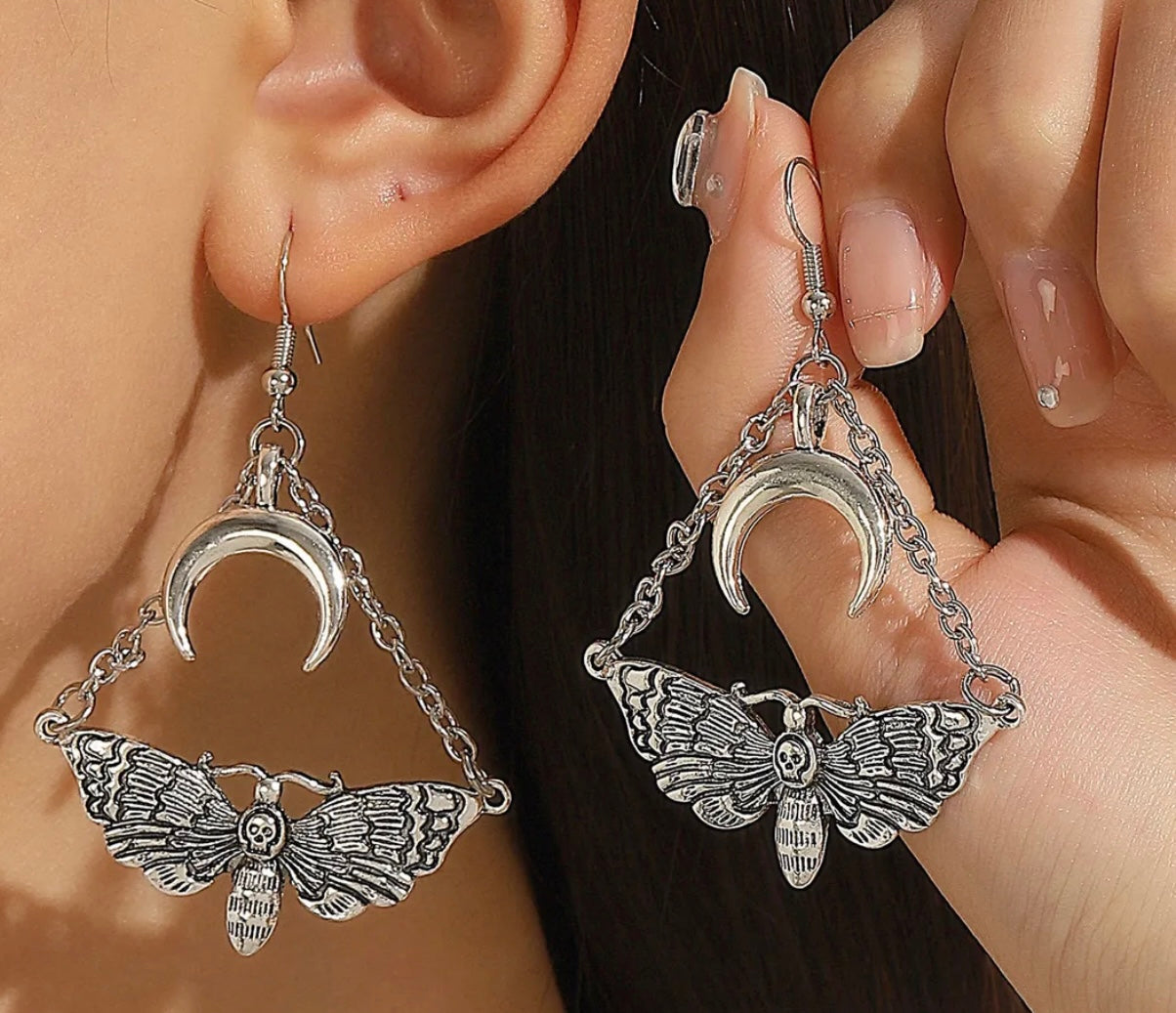 “Moon Butterfly” Earrings