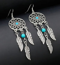 “Blue Dreams” Dream Catcher Earrings