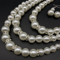 “Classic Bae” Pearl Necklace and Earrings Set