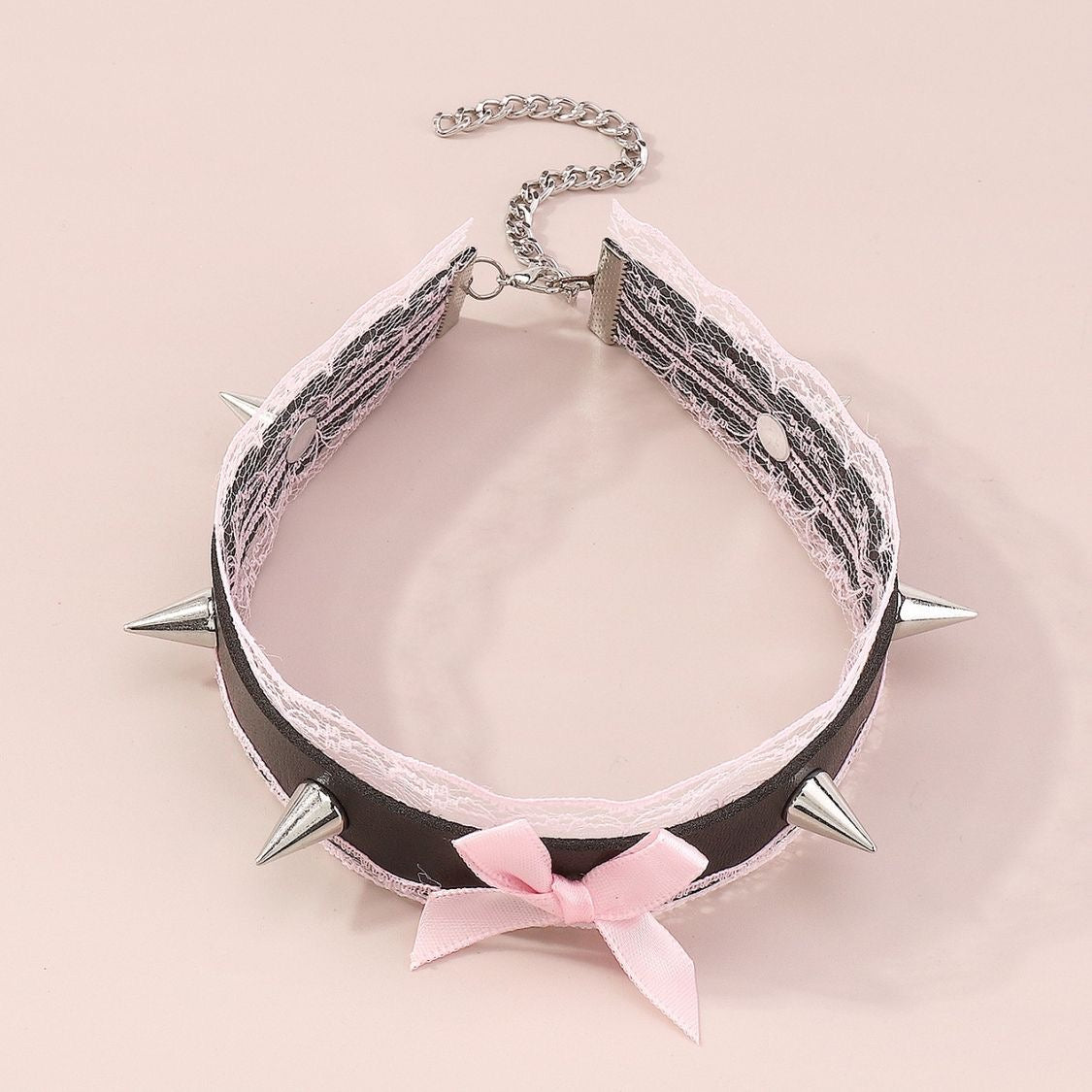 “Damsel” Choker (pink)