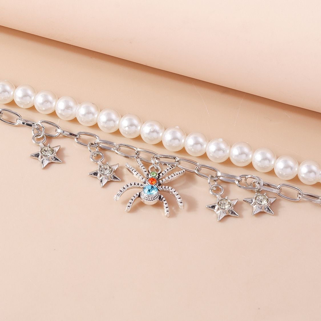 “Silent Assassin” Spider Pearl Choker