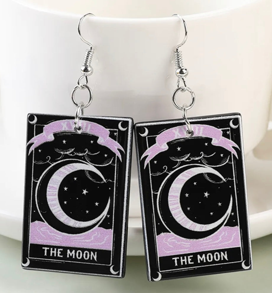 “Moon Card” Tarot Mystical Earrings