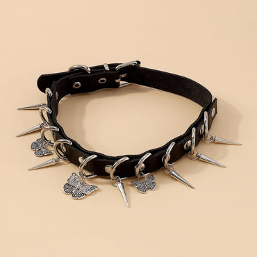 “Beautiful Pain” Butterfly and Dagger Choker